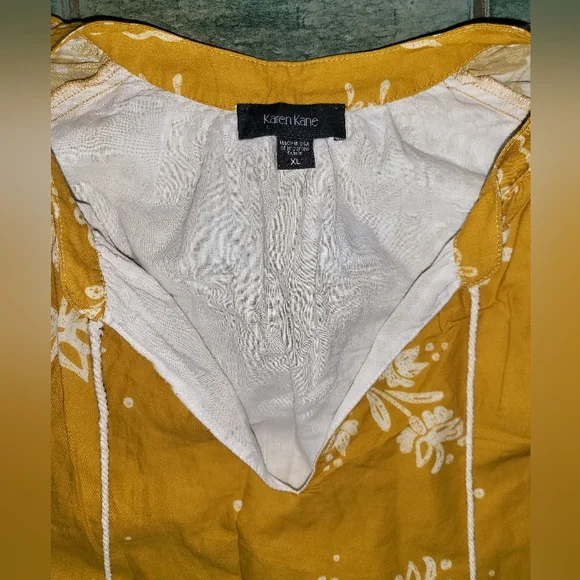 Karen Kane Women's Puff Sleeve Tassel Dress - Picture 5 of 8